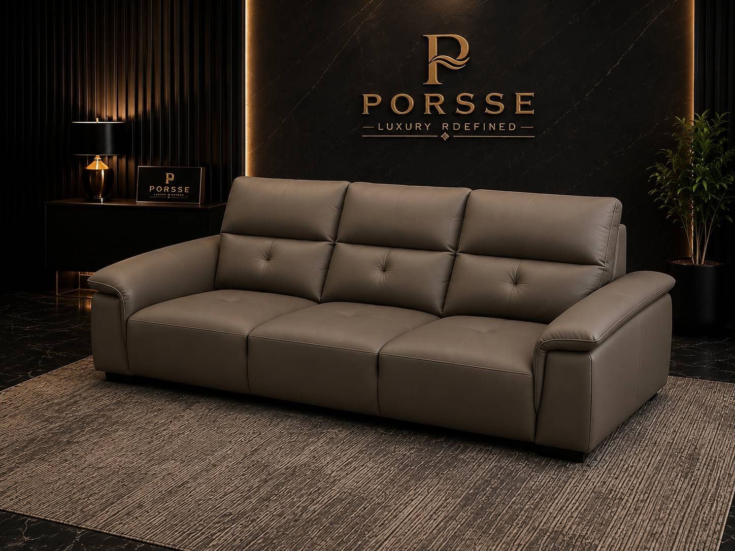 Leather Sofa — view 2