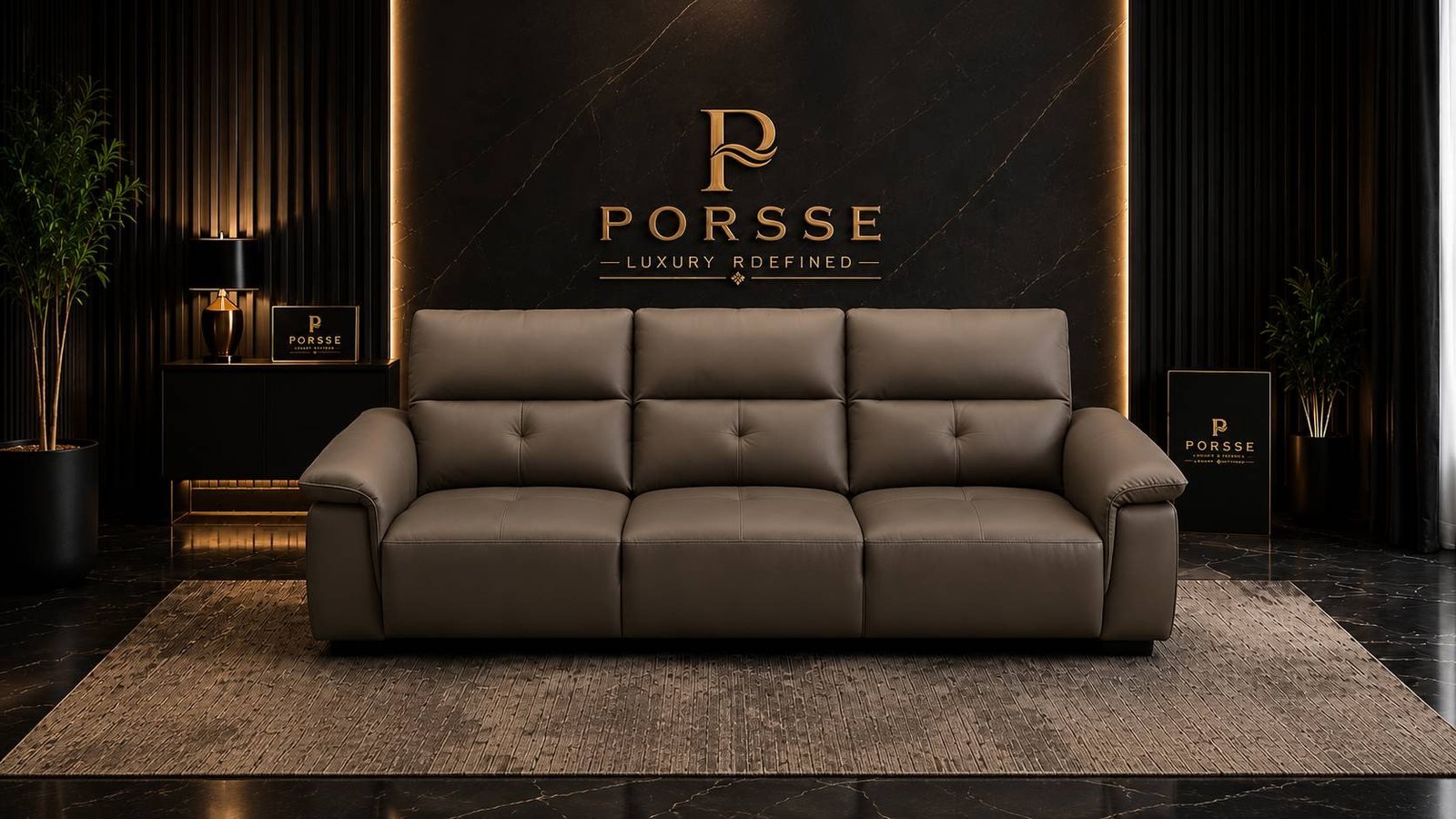 Leather Sofa — view 3